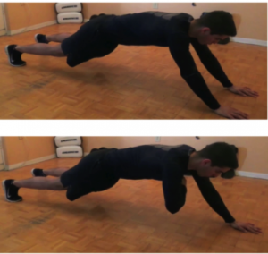 Long Plank With Armpit Touches